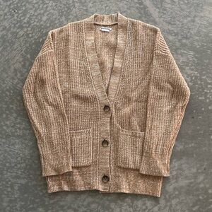 Reformation Women’s Blair Cardigan 100% Yak Button Brown Size XS